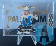 2019-20 Clear Cut Metal Universe Palladium Autos Adam Boqvist #T-BO Rookie